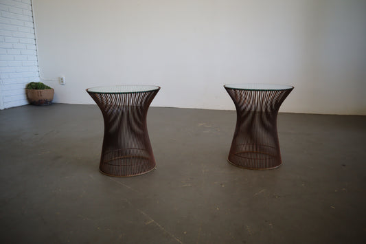 Platner Side Tables by Knoll Rare Copper