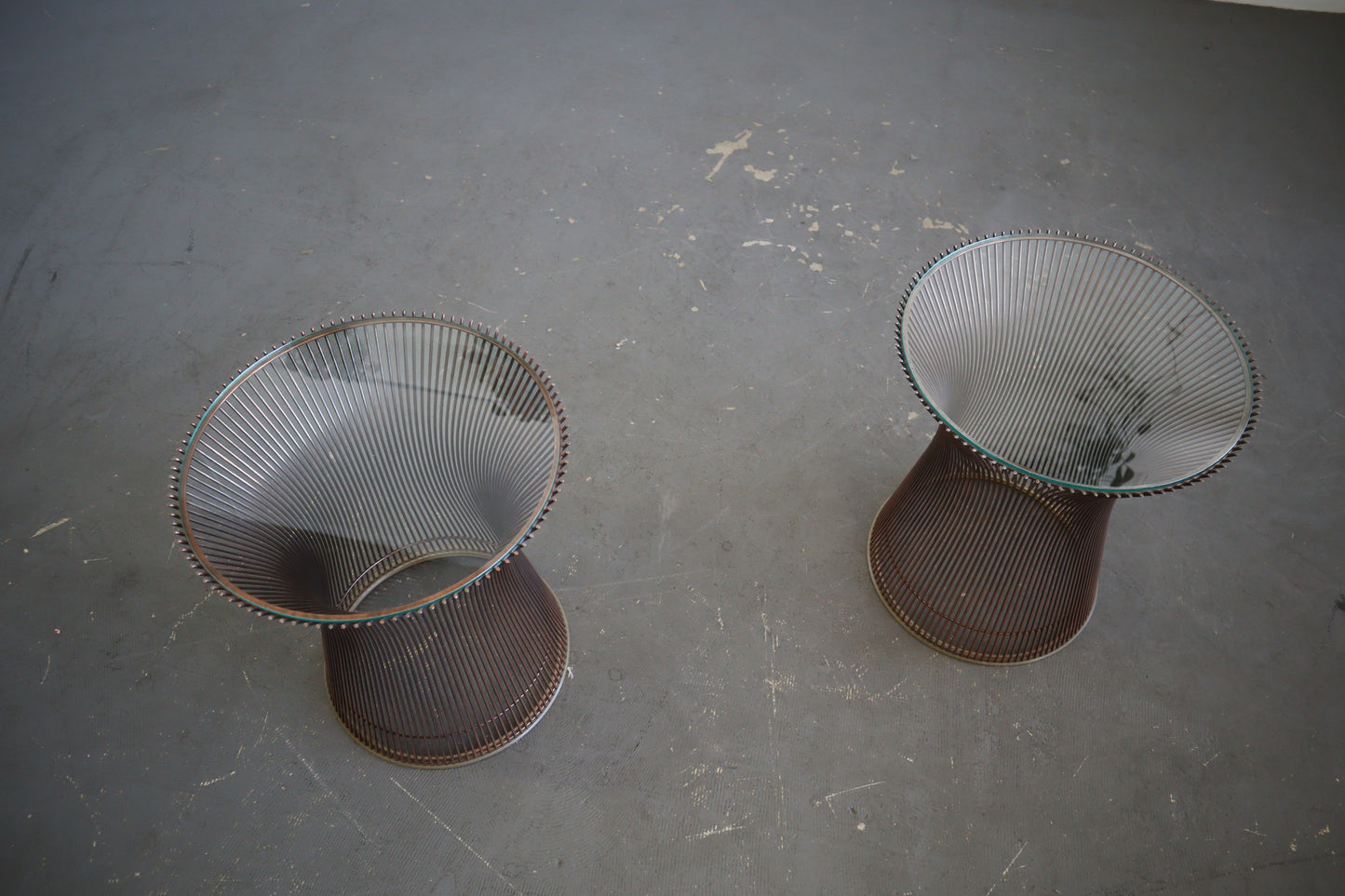 Platner Side Tables by Knoll Rare Copper