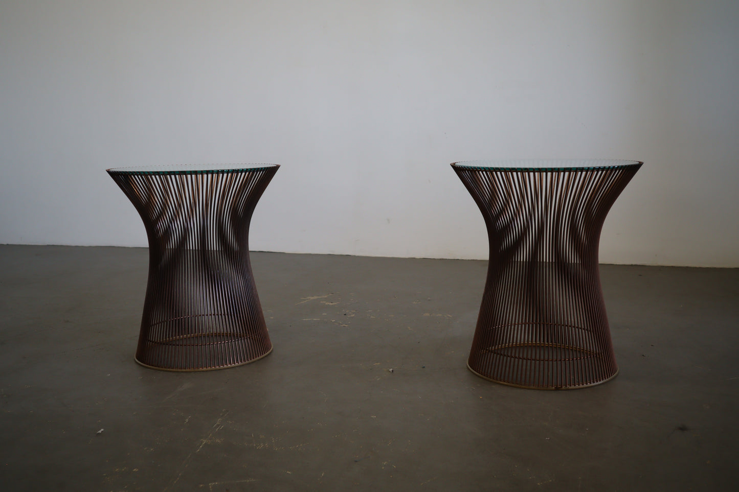 Platner Side Tables by Knoll Rare Copper